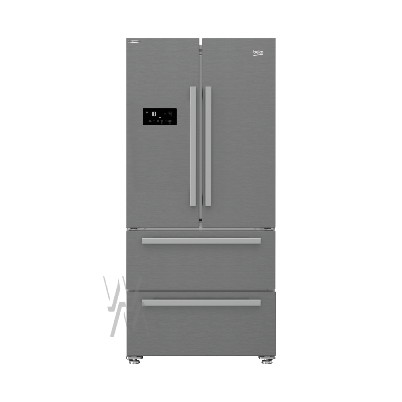 Frigo French Door Beko 530 L Full No Frost Inox GNE60531XN | Nouveau