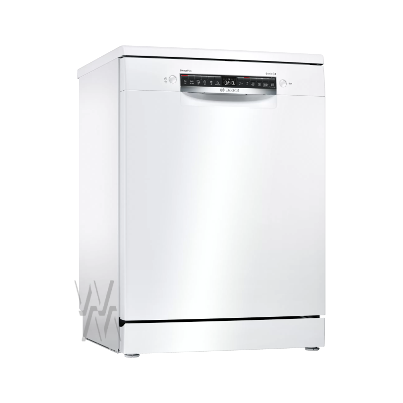 Lave-vaisselle Bosch Série 4 (SMS46AW02E/06) – Blanc, Encastrable, 5 Ans – Très Bon état