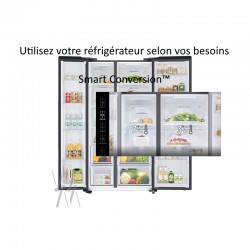 Frigo américain Noir RS66A8101B1 Samsung avec Smart Conversion™