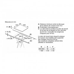 PKE61RBA2E table de cuisson Vitro 60 Cm Bosch